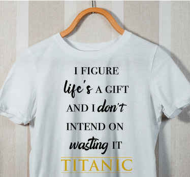 Tričko s motivačním motivem citátu na míru - TenStickers