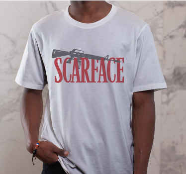 Metin özel t-shirt ile film görüntüsü scarface - TenStickers