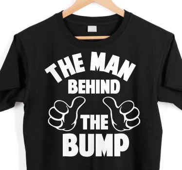 Man Behind The Bump Baby shirt - TenStickers