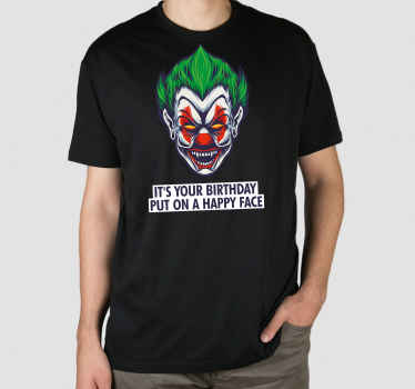 Bu senin doğum günün mutlu yüz özel tişört - TenStickers