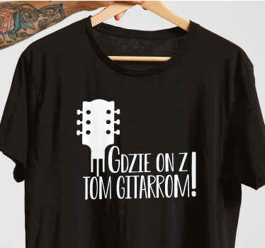 Koszulka Kiler film postać gitara cytat - TenStickers