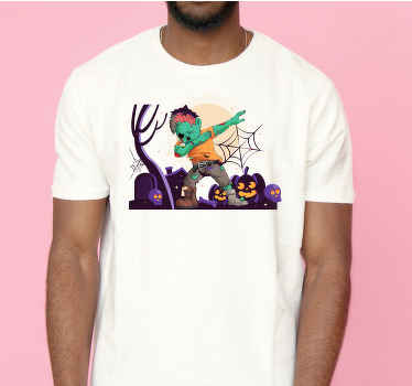 Cartoon zombie dancing Halloween shirt - TenStickers