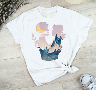 Two anime characters in love custom t-shirt - TenStickers
