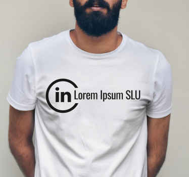 T-shirt compte linkedin personnalisé - TenStickers