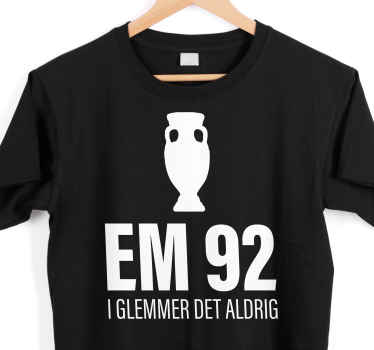 Vi vil aldrig glemme euro cup 92 custom t-shirt - TenStickers