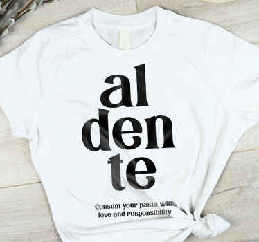 "al dente" individuelles T-Shirt - TenStickers