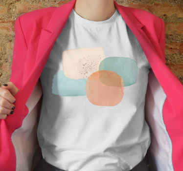 Toprak renkleri minimalist tasarım özel tişört - TenStickers