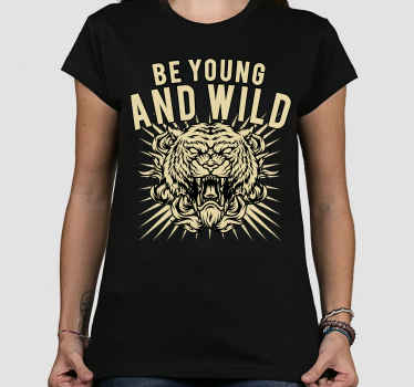 Be wild "컨템포러리 스타일" 커스텀 티셔츠 - TenStickers