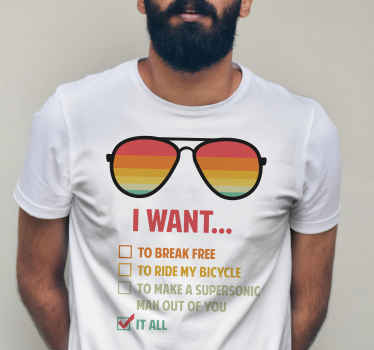 "reina" quiero... Camiseta personalizada - TenVinilo