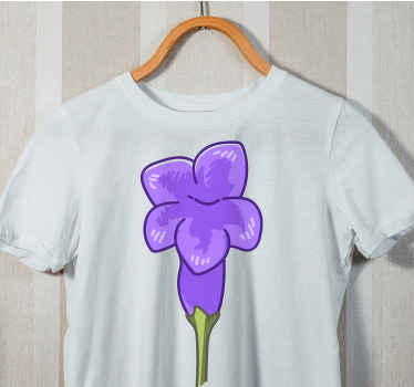 Vrt veličanstvene ljubičaste majice s krokusima - TenStickers