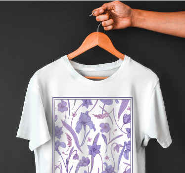 Beautiful meadow of crocus flower t-shirt - TenStickers