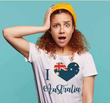 I love Australia , design custom t-shirt - TenStickers