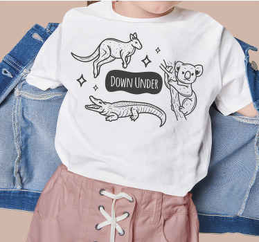 Down Under Aussie slang phrases custom t-shirt - TenStickers