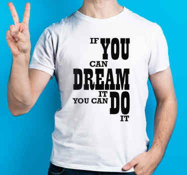 Se você pode sonhar com t-shirt personalizada - TenStickers