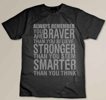 Odvážnější silnější a chytřejší tričko na míru - TenStickers