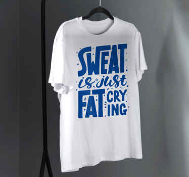 Motivational fitness t-shirt - TenStickers