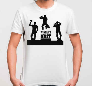 Voittajat eivät luovuta t-paita - Tenstickers