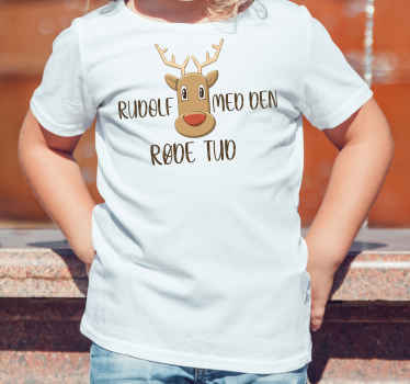 Rudolph den rødnæsede rensdyr juleskjorte - TenStickers