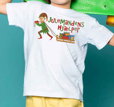 Julemanden lille hjælper-nisse-juleskjorte - TenStickers