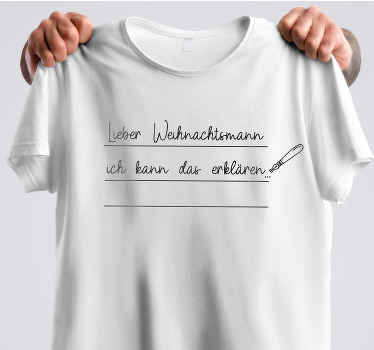 Weihnacht T Shirt lieber weihnachtsmann, ich kann - TenStickers