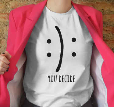 Veselé nebo smutné vlastní tričko - TenStickers