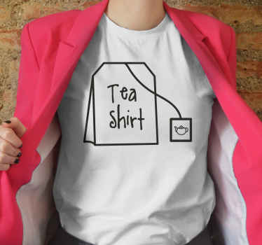 Minimalistinen "teepaita" mukautettu t-paita - Tenstickers