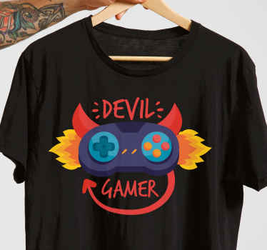 Majica po meri devil gamer controller - TenStickers