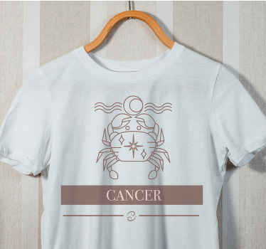 Cancer zodiac crab t-shirt - TenStickers