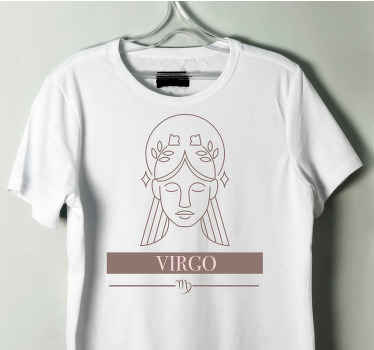 Camiseta símbolo zodiacal virgo - TenVinilo