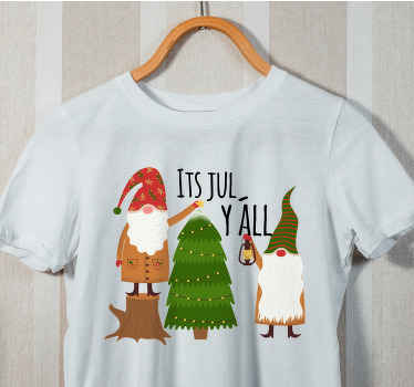 Its jul y ́all with nisser juleskjorte - TenStickers