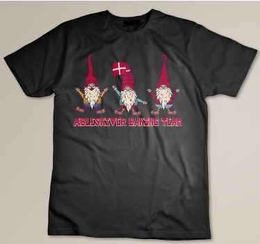 Nisse bagehold æbleskiver juleskjorte - TenStickers