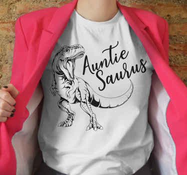 'Auntie Saurus' custom t-shirt - TenStickers
