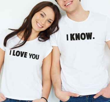 Fun couple i love design Couple t shirts - TenStickers