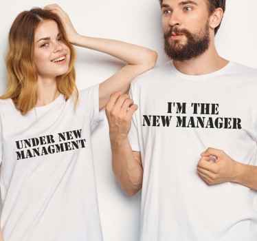 Under new management Couple t shirts - TenStickers