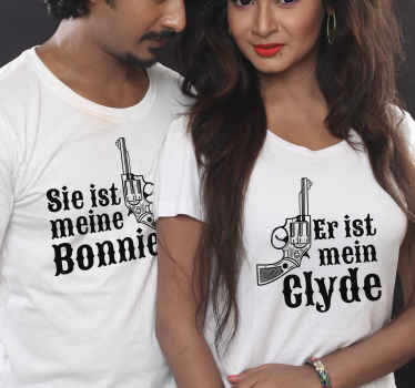 Partner T Shirts Bonnie und Clyde - TenStickers