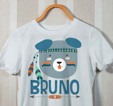 cão nórdico azul com o nome t-shirtscom o nome - TenStickers