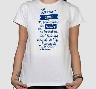 T-shirt personnalisé citation mignonne d'amitié - TenStickers