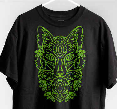 Vibrant fox graphic t-shirt - TenStickers