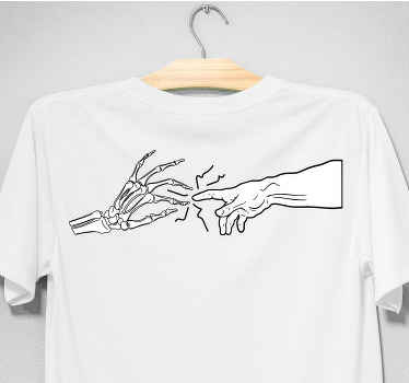 Creation of Death Hand custom t-shirt - TenStickers