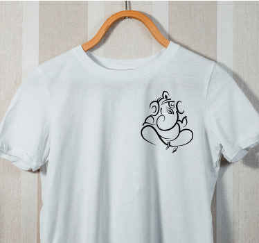Line art lord ganesha t-shirt personalizada - TenStickers