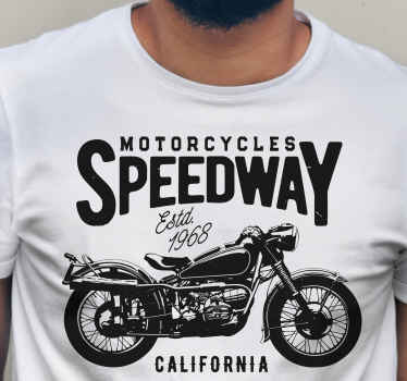 Camiseta personalizada silueta de motocicleta - TenVinilo