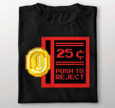 Empujar para rechazar cita de juego camiseta personalizada - TenVinilo