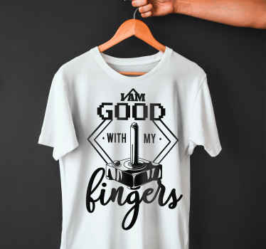 I'm good with my fingers custom t-shirt - TenStickers