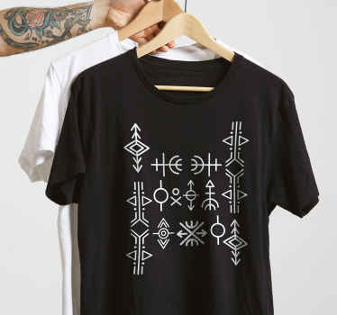 Viking symboler set anpassad t-shirt - Tenstickers
