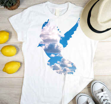 T-shirt Colombe Surréalisme - TenStickers