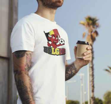 T-shirt Belgie Rode Duivel - TenStickers