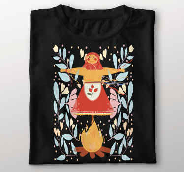 Koszulka Ilustracja ludowa "marzanna" - TenStickers