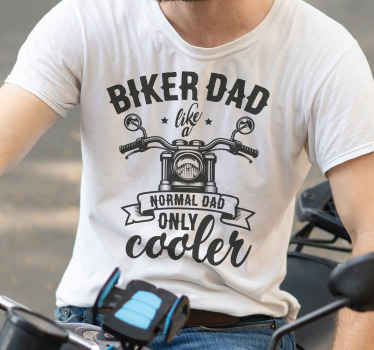 T-shirt fête des pères biker dad - TenStickers