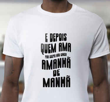 t-shirt personalizada "amanhã de manhã" - TenStickers