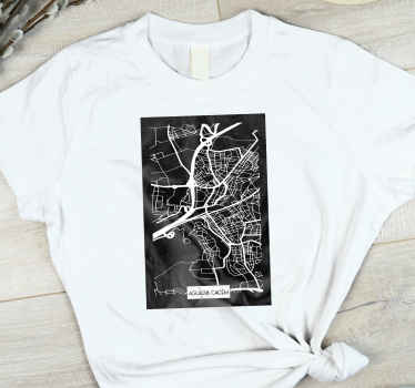t-shirt personalizada mapa topográfico agualva cacém - TenStickers